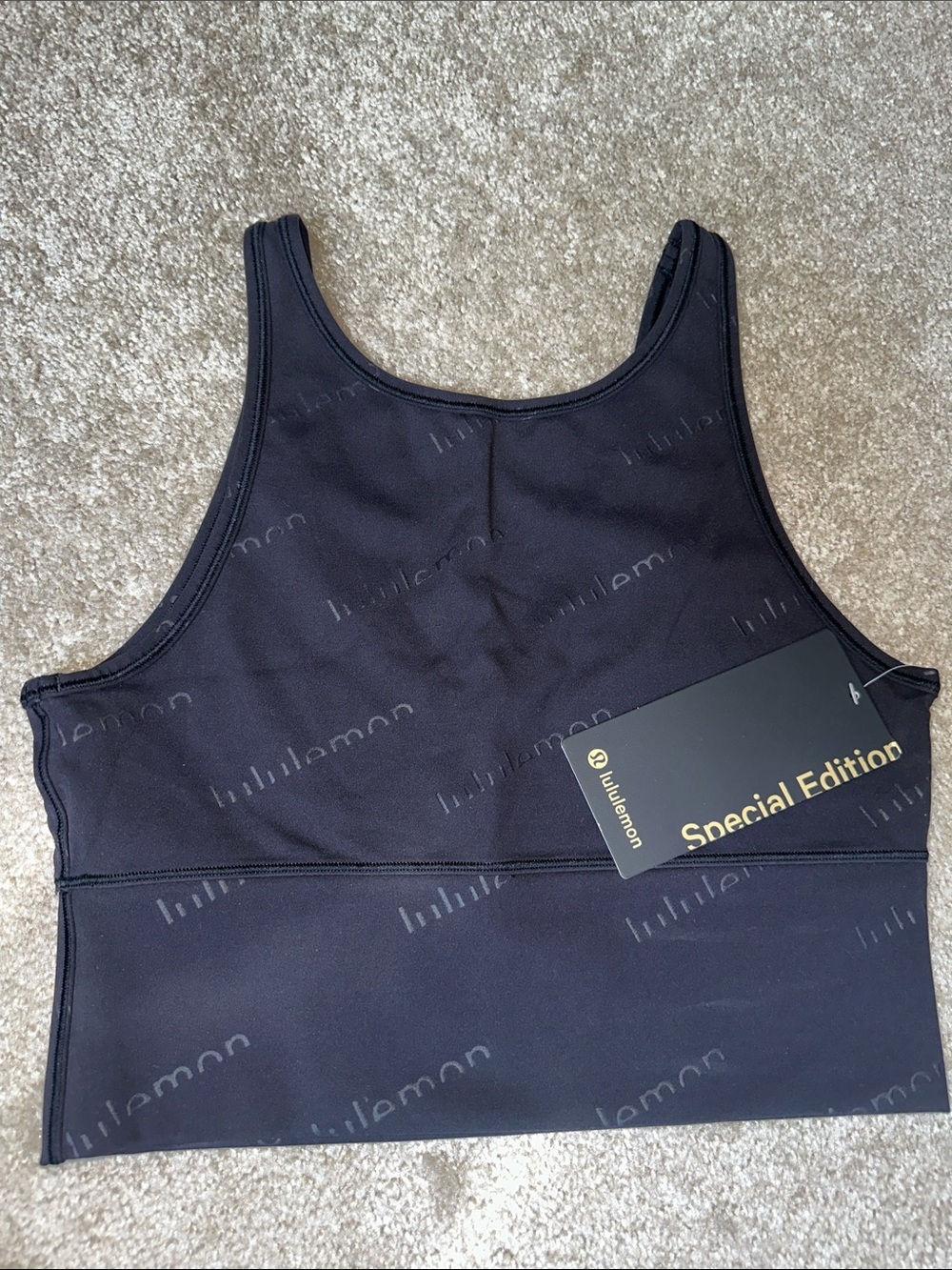 lululemon athletica Black Special Edition Cropped Tank